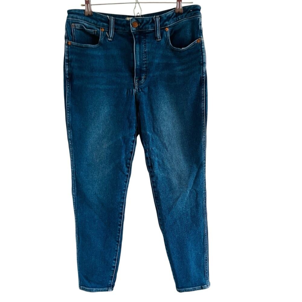 Madewell Petites Curvy High Rise Skinny Blue Jeans 31P